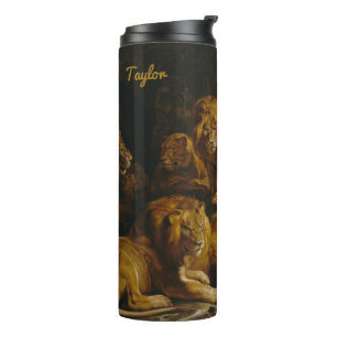 Bouteilles Isothermes Lions Den nom personnalisé tumbler