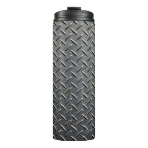 Bouteilles Isothermes Liste noire en aluminium avec formes rhombus