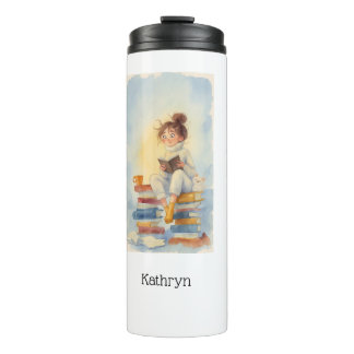 Bouteilles Isothermes Literary Girl Book Personalized Thermal Tumbler