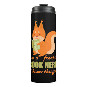 Bouteilles Isothermes Livre Nerd écureuil