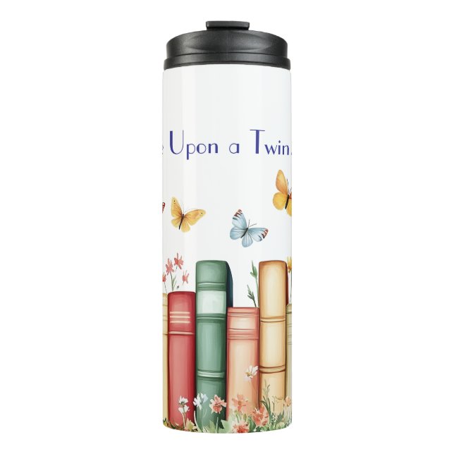 Bouteilles Isothermes Livres, Fleurs, Papillons (Devant)