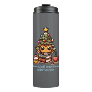 Bouteilles Isothermes Livres sous le sapin de Noël kawaii - Funny Père N