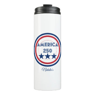 Bouteilles Isothermes Logo Amérique 250 - Thème patriotique du 4 juillet