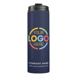 Bouteilles Isothermes Logo d'affaires de la Marine de marque moderne Blu