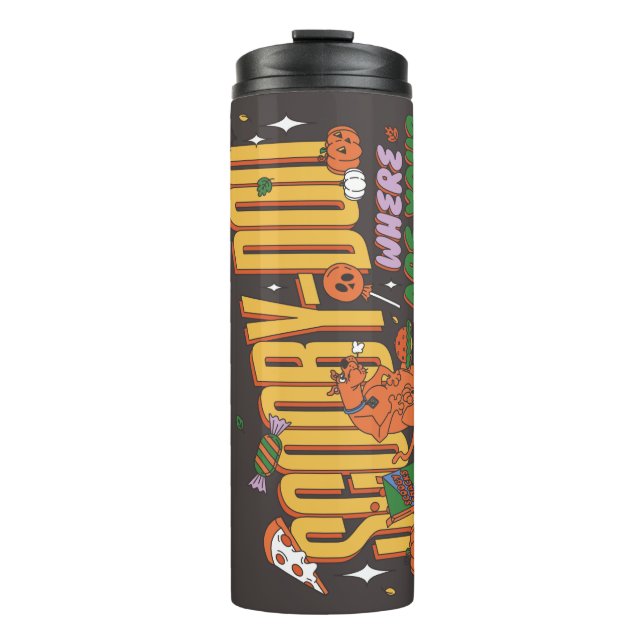 Bouteilles Isothermes Logo de friandise d'Halloween de Scooby-Doo (Devant)