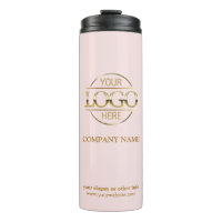 Logo d'entreprise élégant rose promotionnel