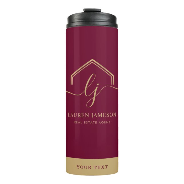 Bouteilles Isothermes Logo Promotionnel immobilier moderne (Devant)