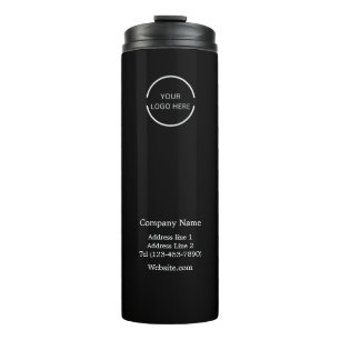 Bouteilles Isothermes Logo Simple Black and White Company