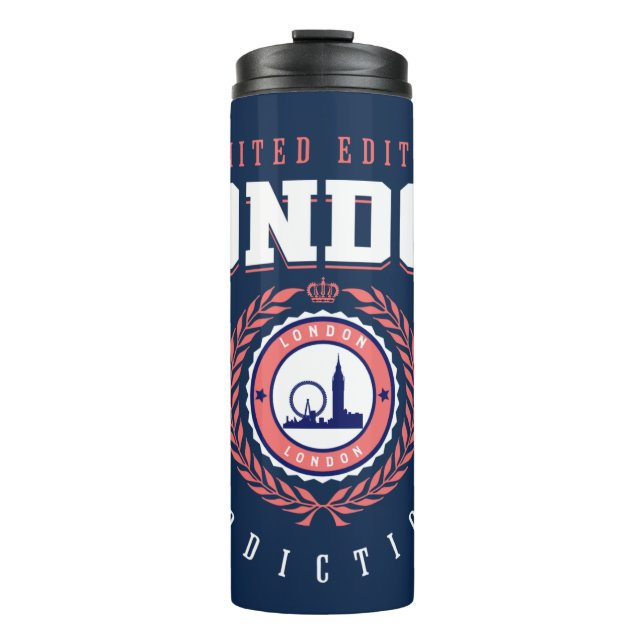 Bouteilles Isothermes Londres Royaume-Uni City Voyageur Style de sport (Devant)