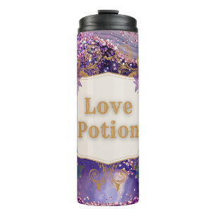 Bouteilles Isothermes Lotion violet art motif par Renee Lavoie