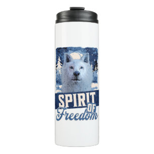 Bouteilles Isothermes Loup Arctique Esprit de liberté Création faunique