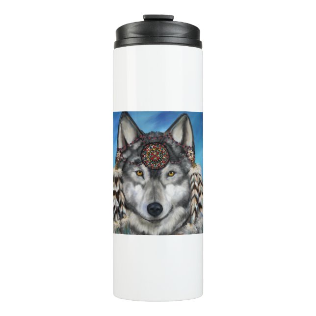 Bouteilles Isothermes Loup Gris (Devant)