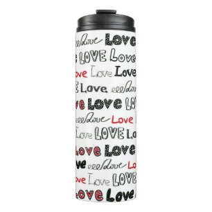 Bouteilles Isothermes Love Marker Texture Arrière - plan sans couture