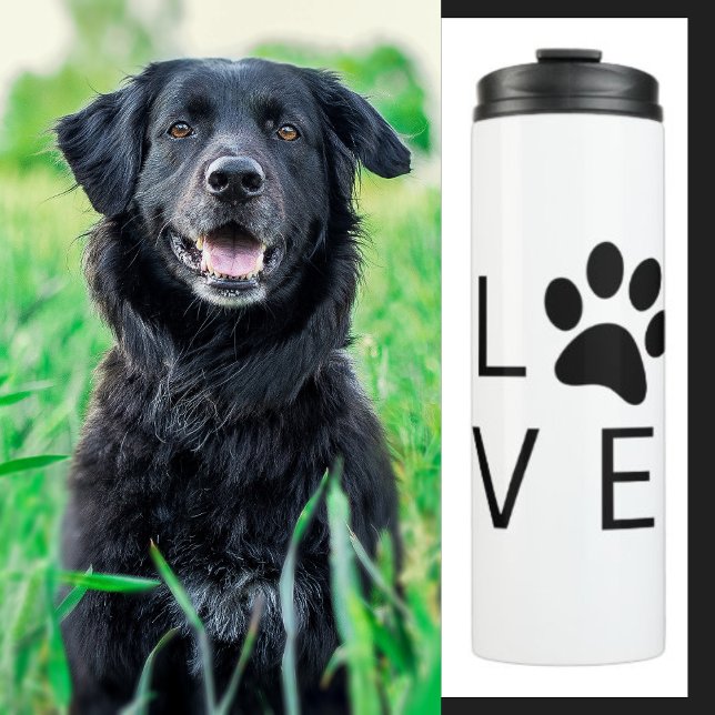 Bouteilles Isothermes Love Paw Black (Créateur téléchargé)