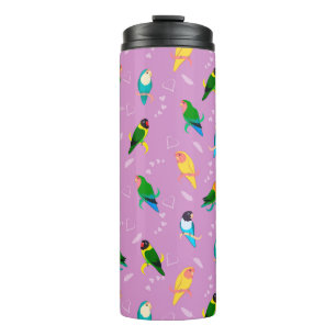 Bouteilles Isothermes Lovebirds of Rainbow Colors Motif