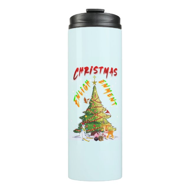 Bouteilles Isothermes Lumière de Noël (Devant)