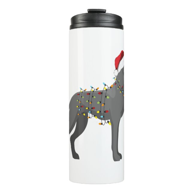Bouteilles Isothermes Lumière de Noël Great Dane (Devant)