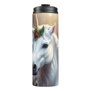 Bouteilles Isothermes Lumière des neiges : La licorne de Noël enchantée