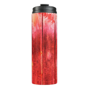 Bouteilles Isothermes Lumineuse texture de la planche murale en bois rou