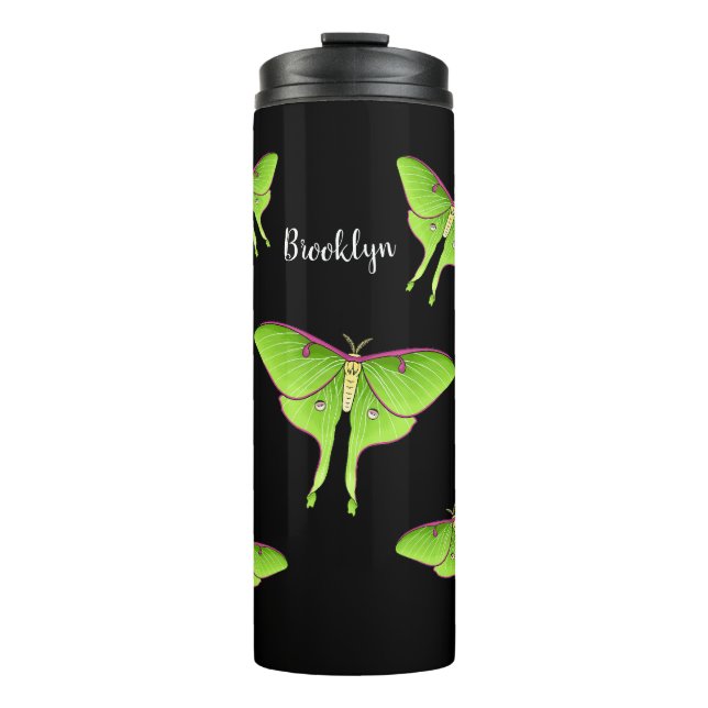 Bouteilles Isothermes Luna Moth cartoon illustration  (Devant)