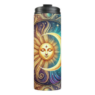 Bouteilles Isothermes Lune céleste Soleil Élégant wwwwwwwwwwwwwwwwwwww