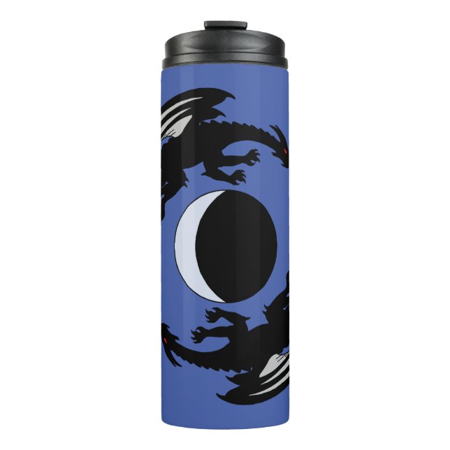 Bouteilles Isothermes Lune Dragons Design Imaginaire Tumbler thermique (Devant)