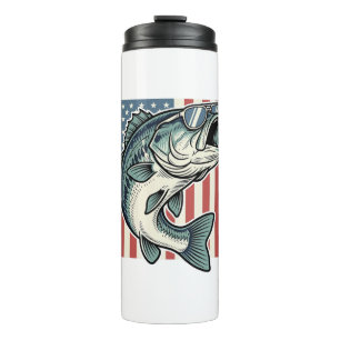 Bouteilles Isothermes Lunettes de soleil de pêche à la basse patriotique