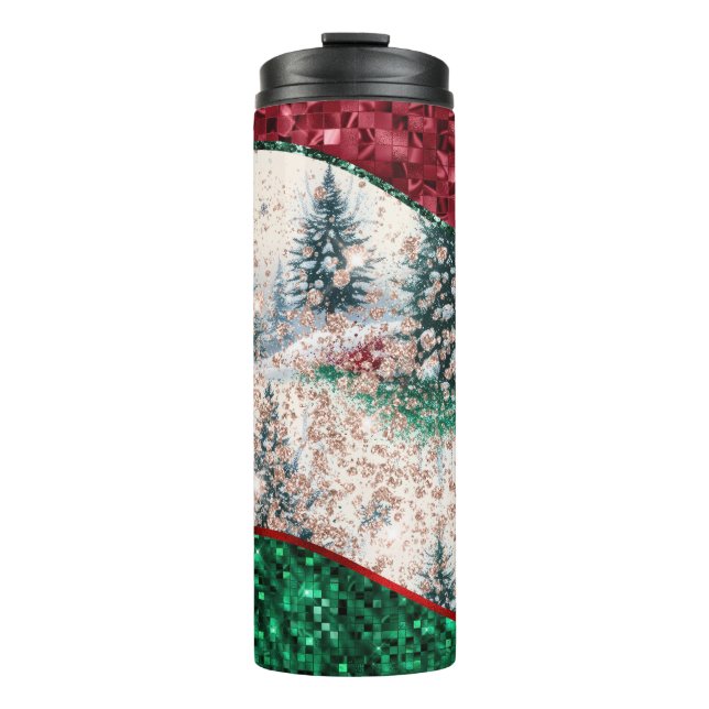 Bouteilles Isothermes Luxury Christmas Trees Tumbler (Devant)