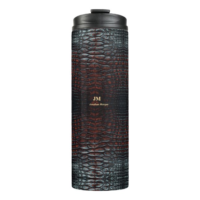 Bouteilles Isothermes Luxury Executive Monogram Premium Leather  (Devant)