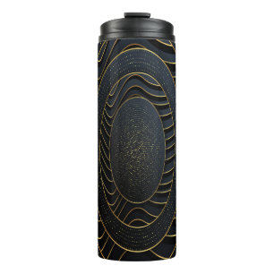 Bouteilles Isothermes Luxury paper cut backgrounds with golden line and