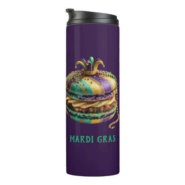 Bouteilles Isothermes Macaron Royal Mardi Gras (Tourné sur la droite)