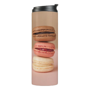 Bouteilles Isothermes Macarons nom personnalisé tumbler
