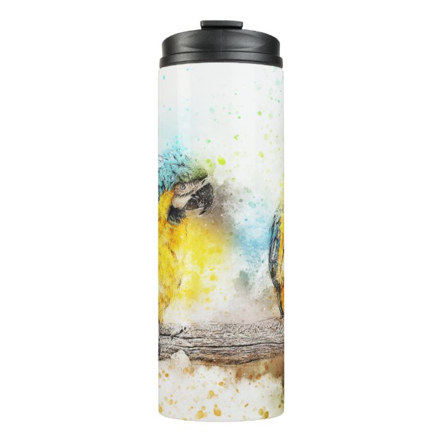 Bouteilles Isothermes Macaws On Branche Thermal Tumbler (Devant)