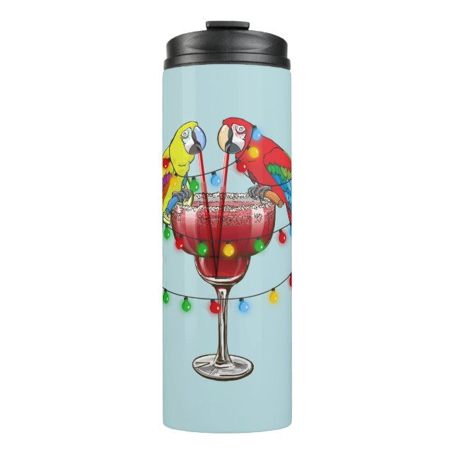 Bouteilles Isothermes Macaws Tropical Boire Du Vin (Devant)