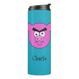 Bouteilles Isothermes Mad Pig nom personnalisé tumbler