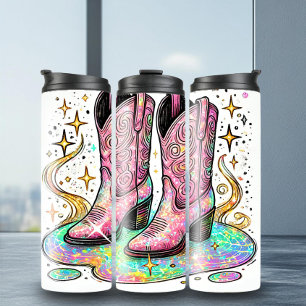 Bouteilles Isothermes Magnifique Disco Cowgirl Boots Tumbler