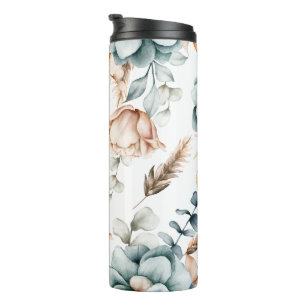 Bouteilles Isothermes Magnifique motif floral sans couture avec vintage