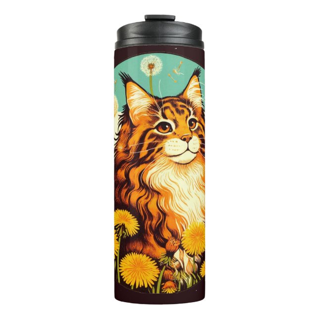 Bouteilles Isothermes Maine Coon Summer Kitty Cat (Devant)