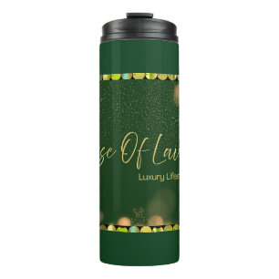 Bouteilles Isothermes Maison d'Émeraude de Luxe Luxueux Tumbler Tasse de