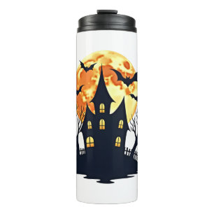 Bouteilles Isothermes Maison hantée avec chauves-souris - Halloween Éffr
