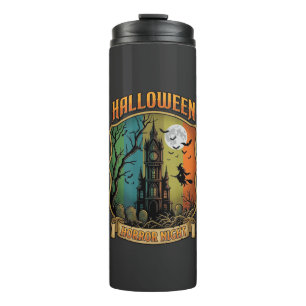 Bouteilles Isothermes Maison Hantée Halloween Horreur Sorcière Pleine Lu