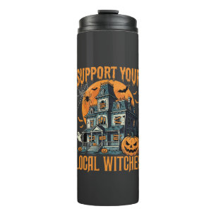 Bouteilles Isothermes Maison Hantée Halloween Soutenez Vos Sorcières Loc