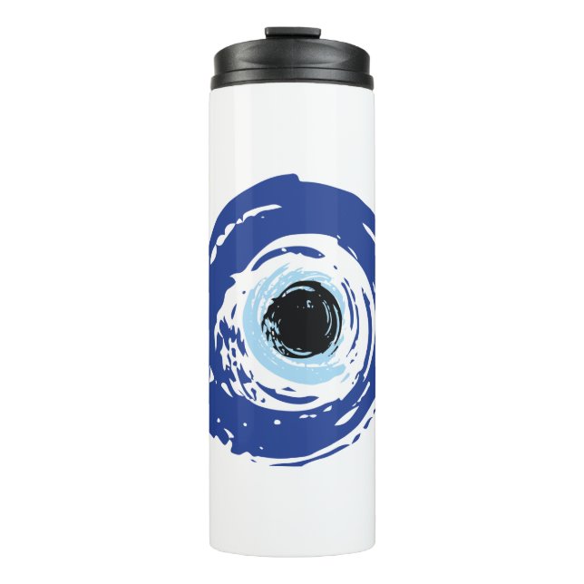 Bouteilles Isothermes Mal Oeil Artiste Bleu Grec (Devant)