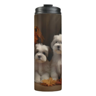 Bouteilles Isothermes Malti tzu Puppy Citrouille d'automne