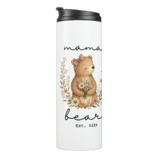 Bouteilles Isothermes Mama Bear pour maman Fête des Mères Anniversaire