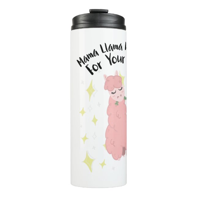Bouteilles Isothermes Mama Llama N'a Pas le Temps pour Tes Drames (Devant)