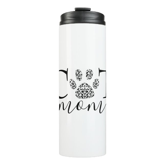 Bouteilles Isothermes Maman chat empreinte de patte  (Devant)