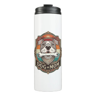 Bouteilles Isothermes Maman Chien Os Bandana Cadre Vintage_1