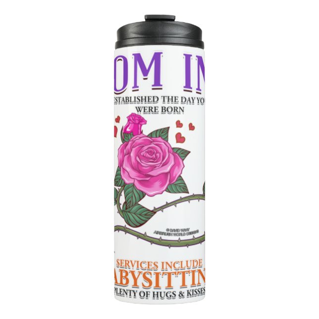 Bouteilles Isothermes Maman Inc Services Inclus Baby-sitting Funny Mothe (Devant)