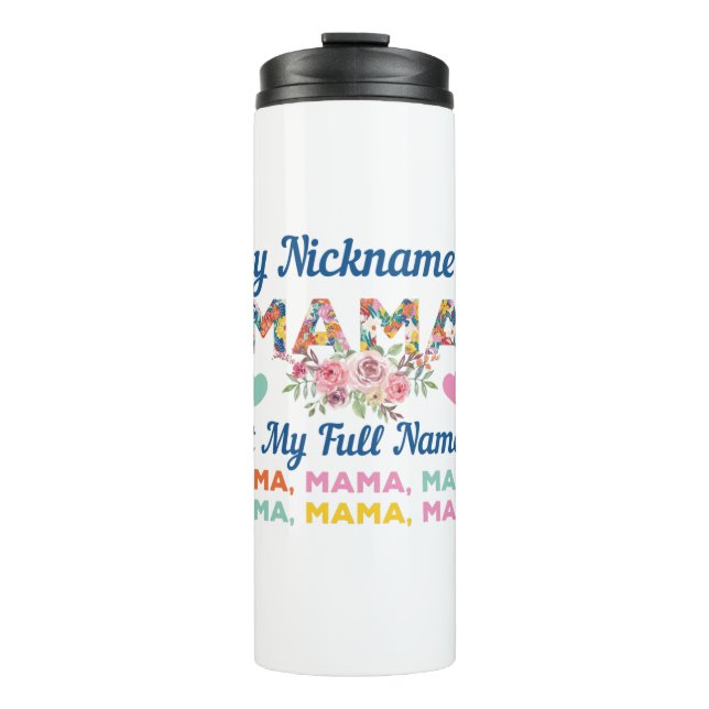 Bouteilles Isothermes Maman Mon Surnom Est Maman Anniversaire (Devant)